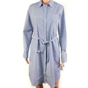 Calvin Klein white and blue dress shirt size 10